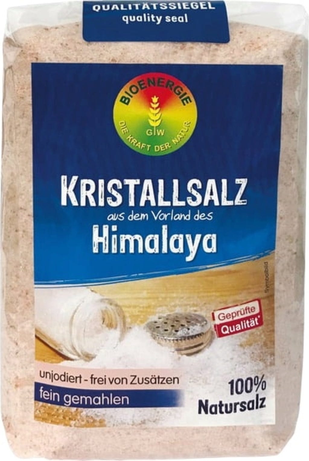 Bioenergie Sól kryształowa z podnóży Himalajów - drobna, 1000g torebka