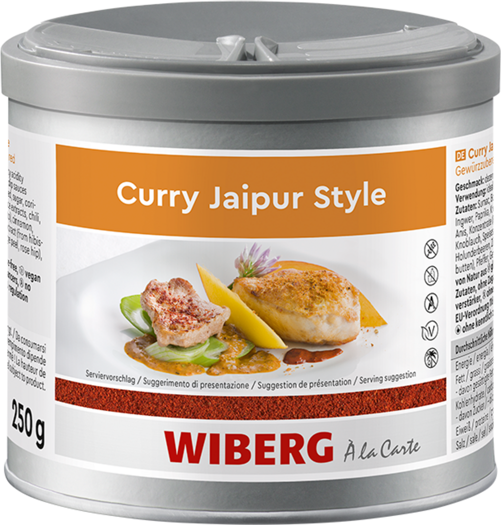 Wiberg Curry Jaipur Style - mieszanka przypraw, 250 g