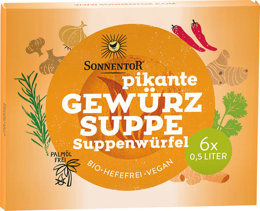 Sonnentor Pikantna kostka do zupy, 60 g