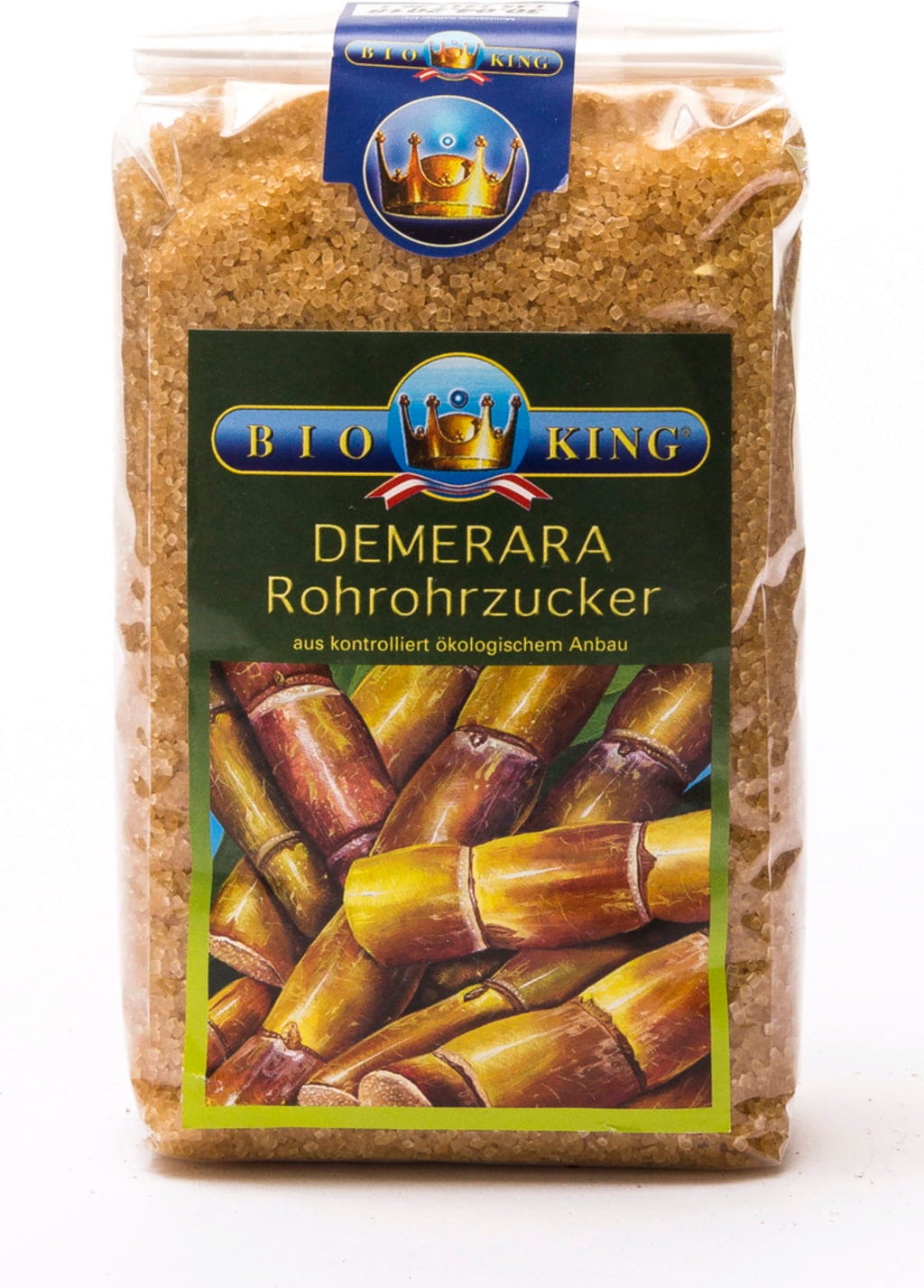 BioKing Surowy cukier trzcinowy Demerara bio, 1.000 g