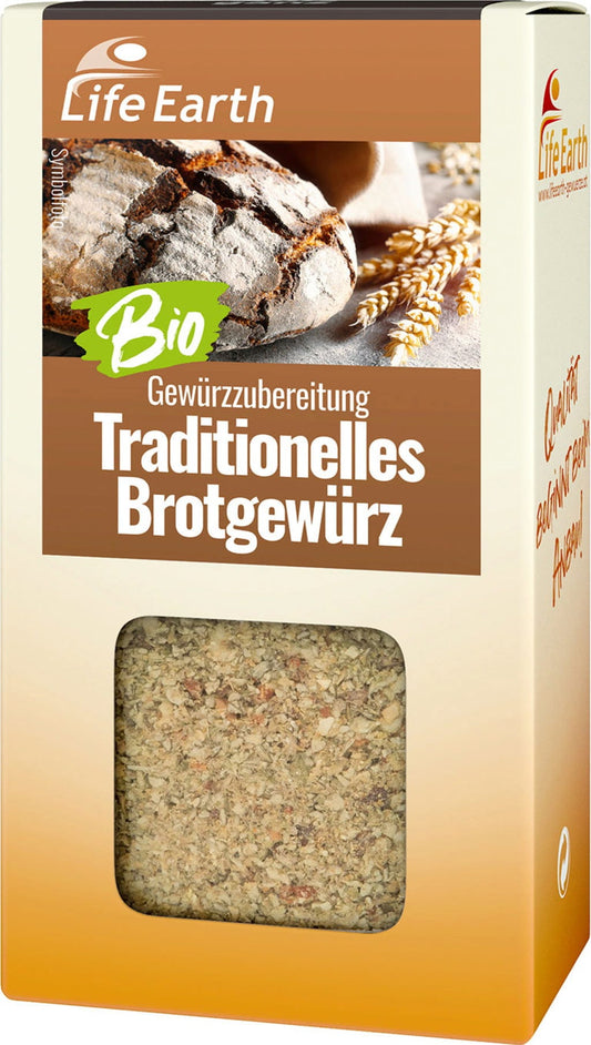 Life Earth Tradycyjna ekologiczna przyprawa do chleba, 35 g