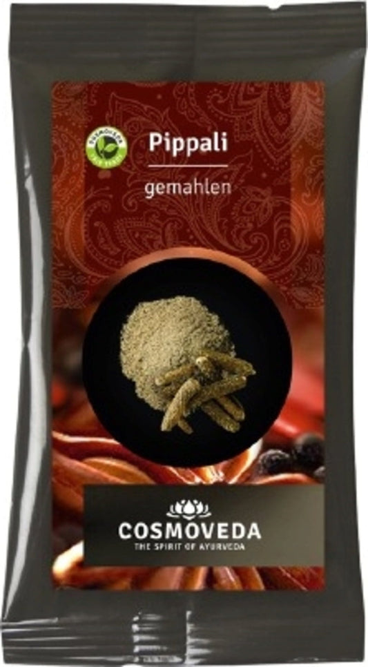 Cosmoveda Pippali (długi pieprz) mielony - Fair Trade, 10 g