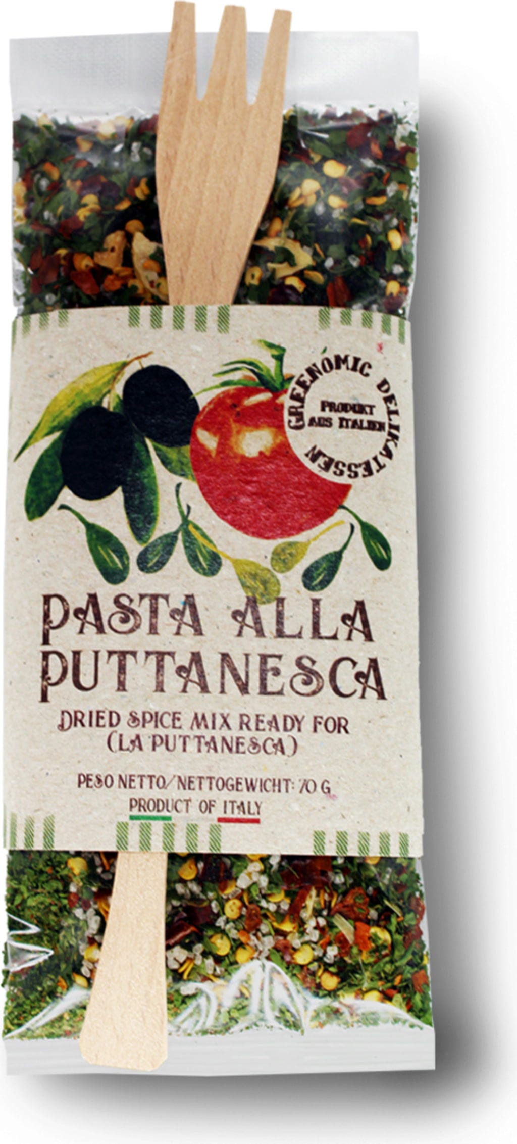 Greenomic Mieszanka przypraw "Puttanesca", 70 g