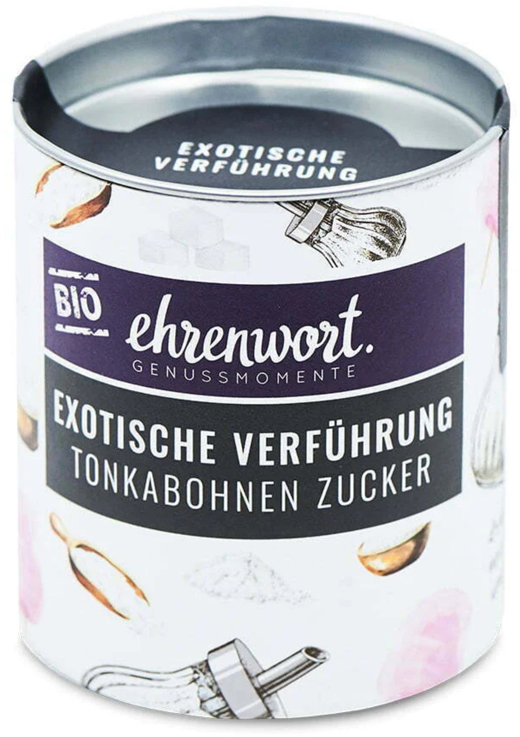 Ehrenwort BIO egzotyczna przygoda - cukier z fasolą tonka, 115 g