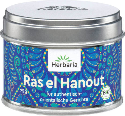Herbaria Bio Ras el Hanout - przyprawa w puszce, 25 g